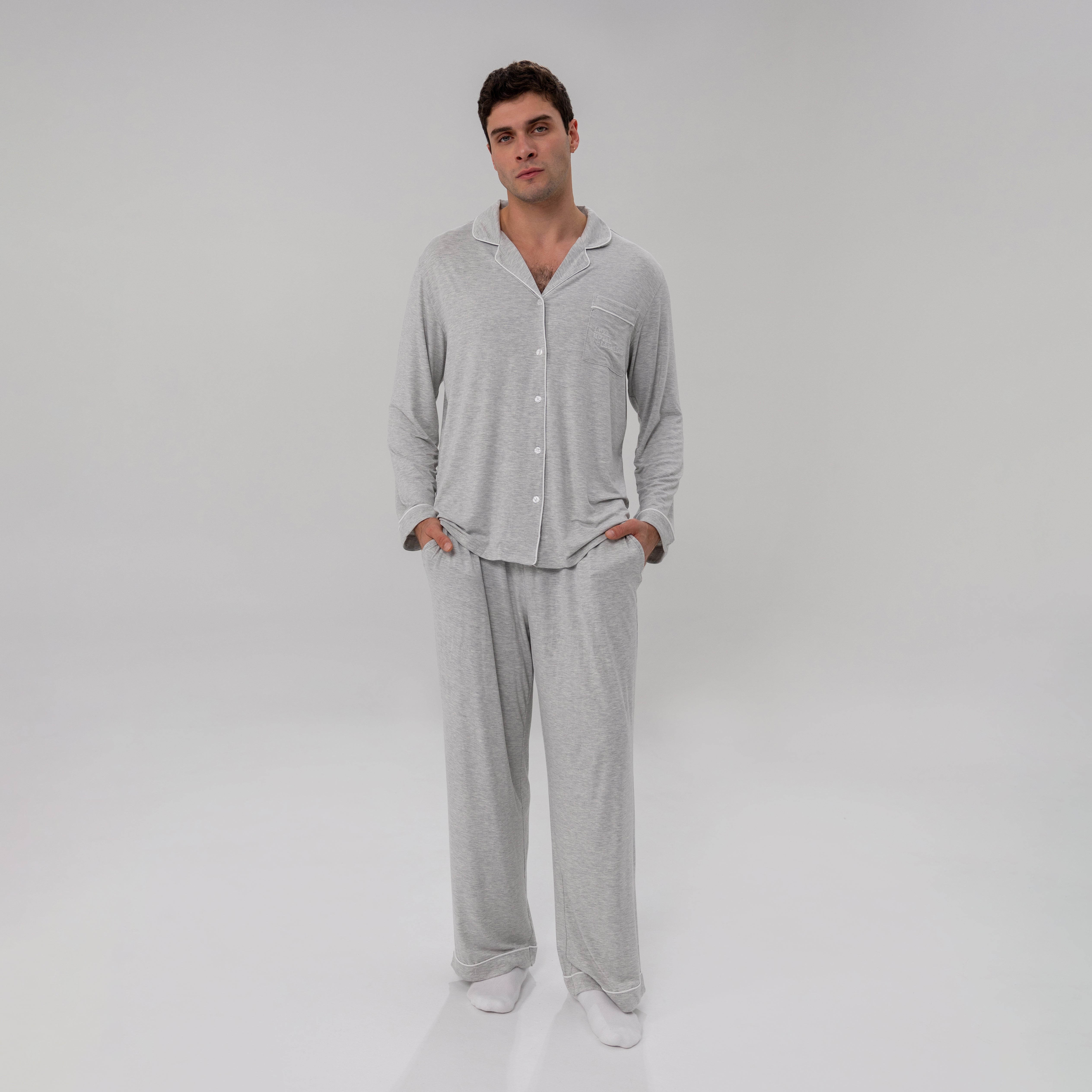 Men's Luxe Bamboo Long PJ Set