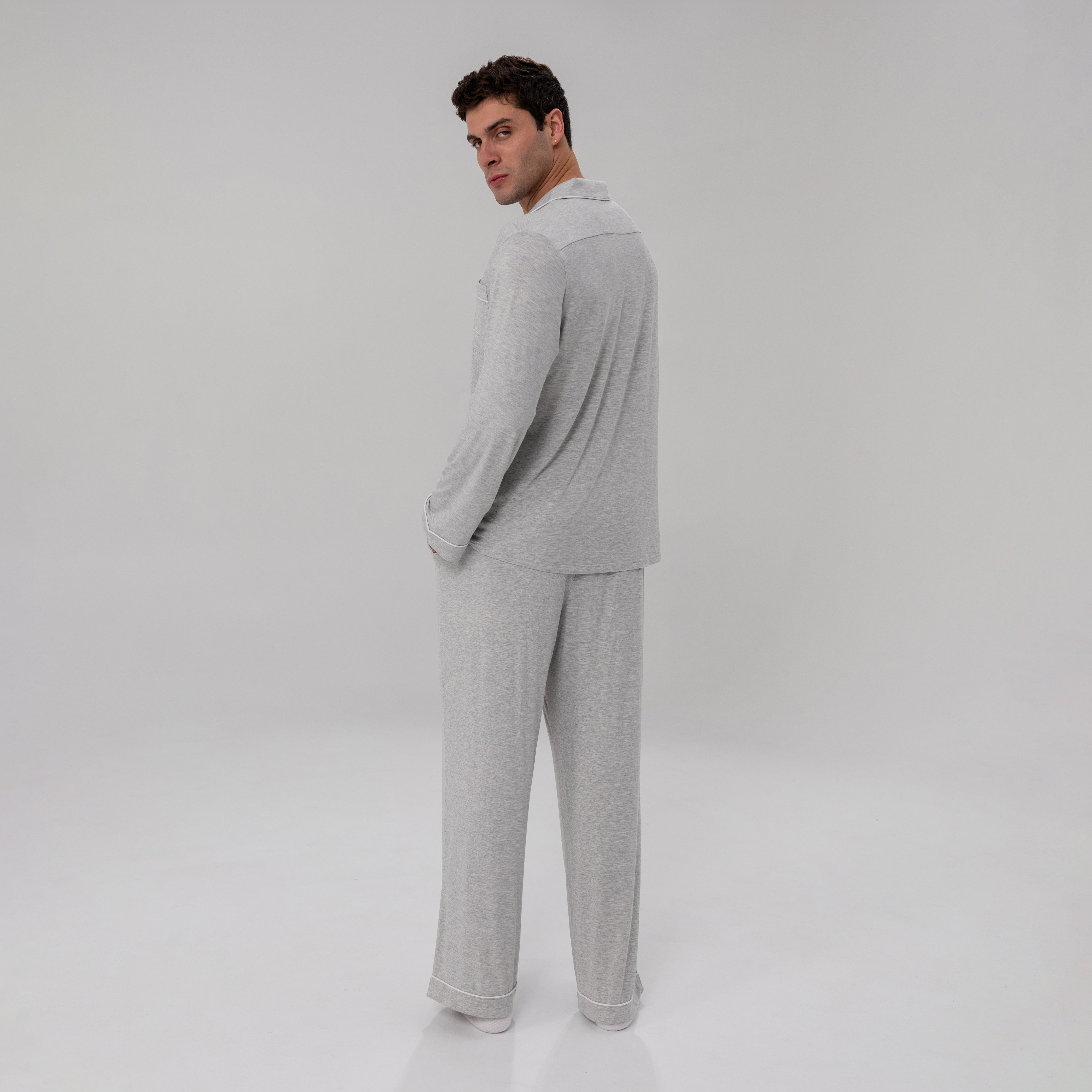 Men's Luxe Bamboo Long PJ Set